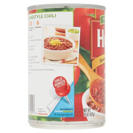 Hunt's Seasoned Diced For Chili Tomato Sauce 15 Oz Can