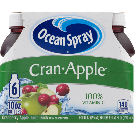 ocean spray cran apple juice percentage apple
