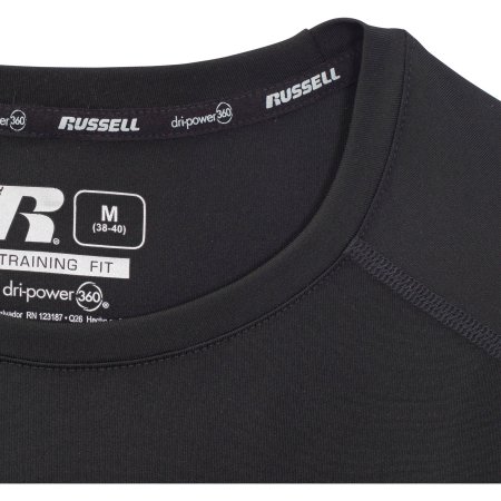 men's russell training fit shirts