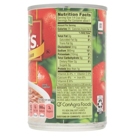 Hunt's Seasoned Diced For Chili Tomato Sauce 15 Oz Can